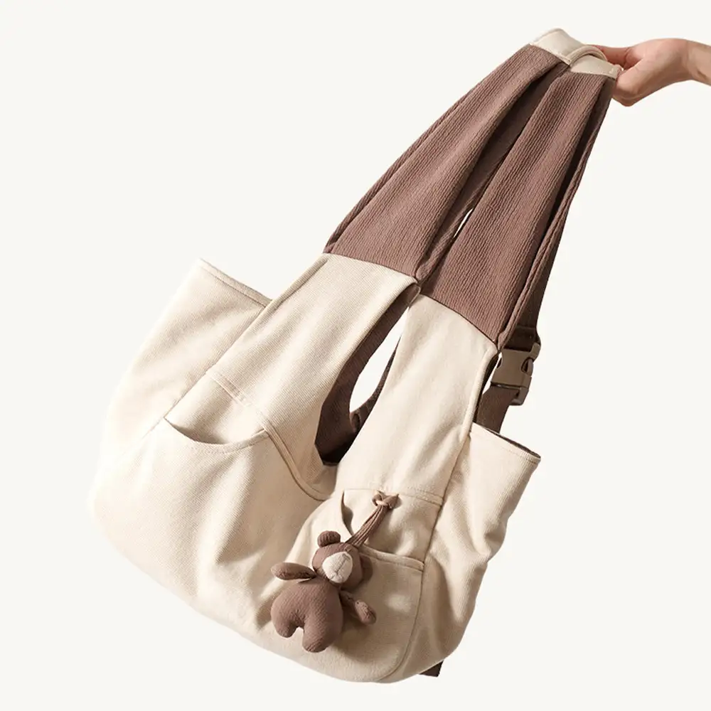 Sac à dos avant pour chat, portable et polyvalent, avec poche, transporteur de poitrine. - Image 7