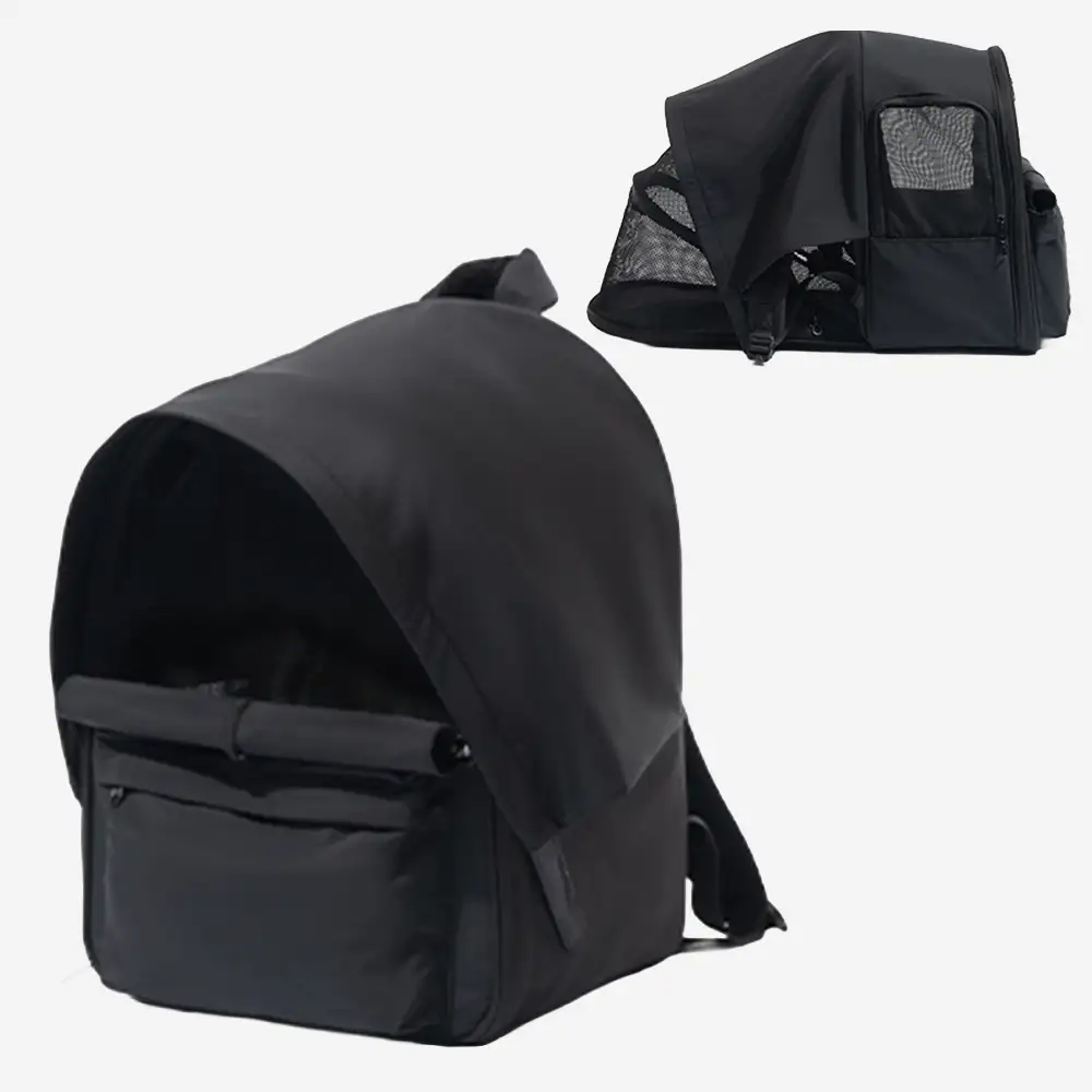 Sac à dos pour chat extensible et respirant pour les voyages en plein air avec auvent. - Image 18