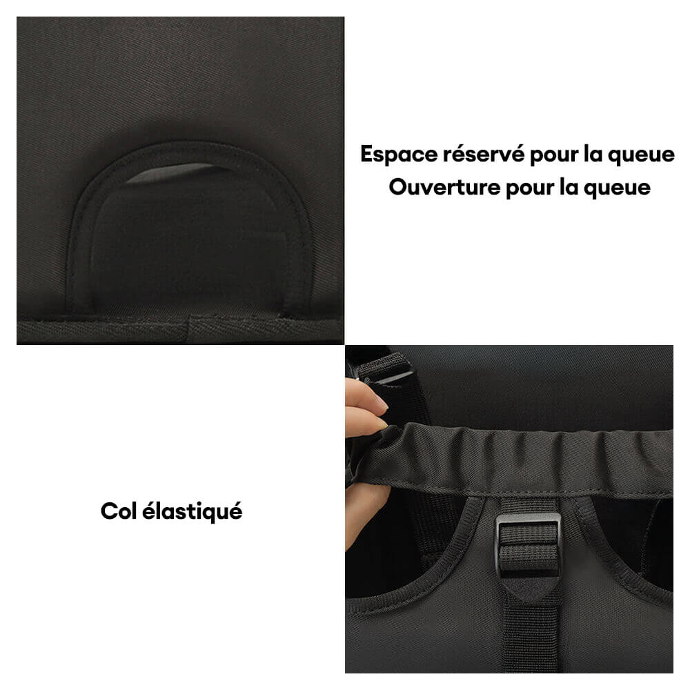 Sac à dos pour chien de voyage avant respirant et ajustable - Image 3
