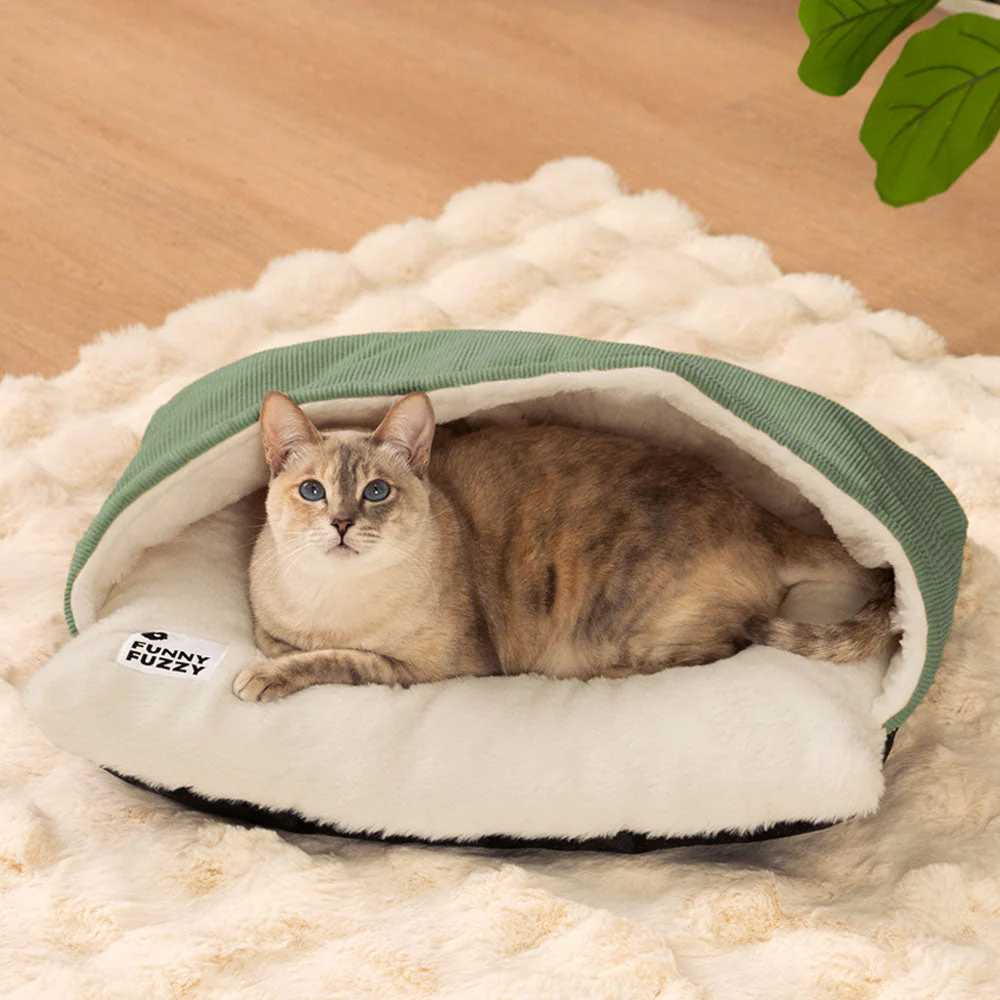 Sac de couchage ultra doux en peluche pour chat - Image 4