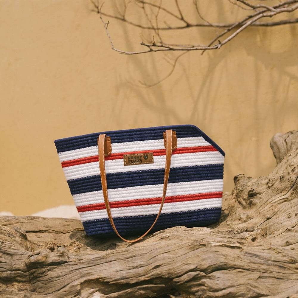 Sac de plage en coton tissé léger fait main transport pour animaux idéal pour les vacances d'été - Image 13