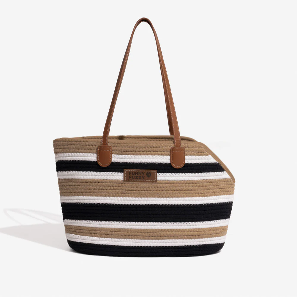 Sac de plage en coton tissé léger fait main transport pour animaux idéal pour les vacances d'été - Image 26
