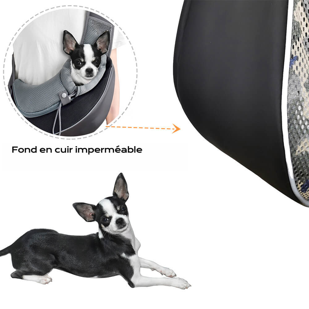 Sac de transport élégant portable en cuir PU pour chien et chat - Image 7