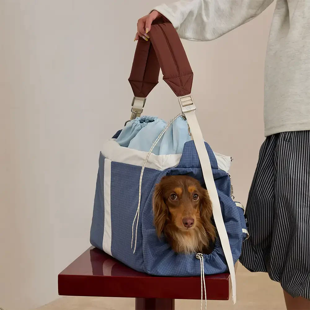 Sac de transport pour animaux de compagnie vintage, léger, étanche, de grande capacité pour les voyages.