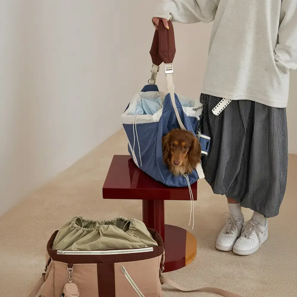 Sac de transport pour animaux de compagnie vintage, léger, étanche, de grande capacité pour les voyages. - Image 12