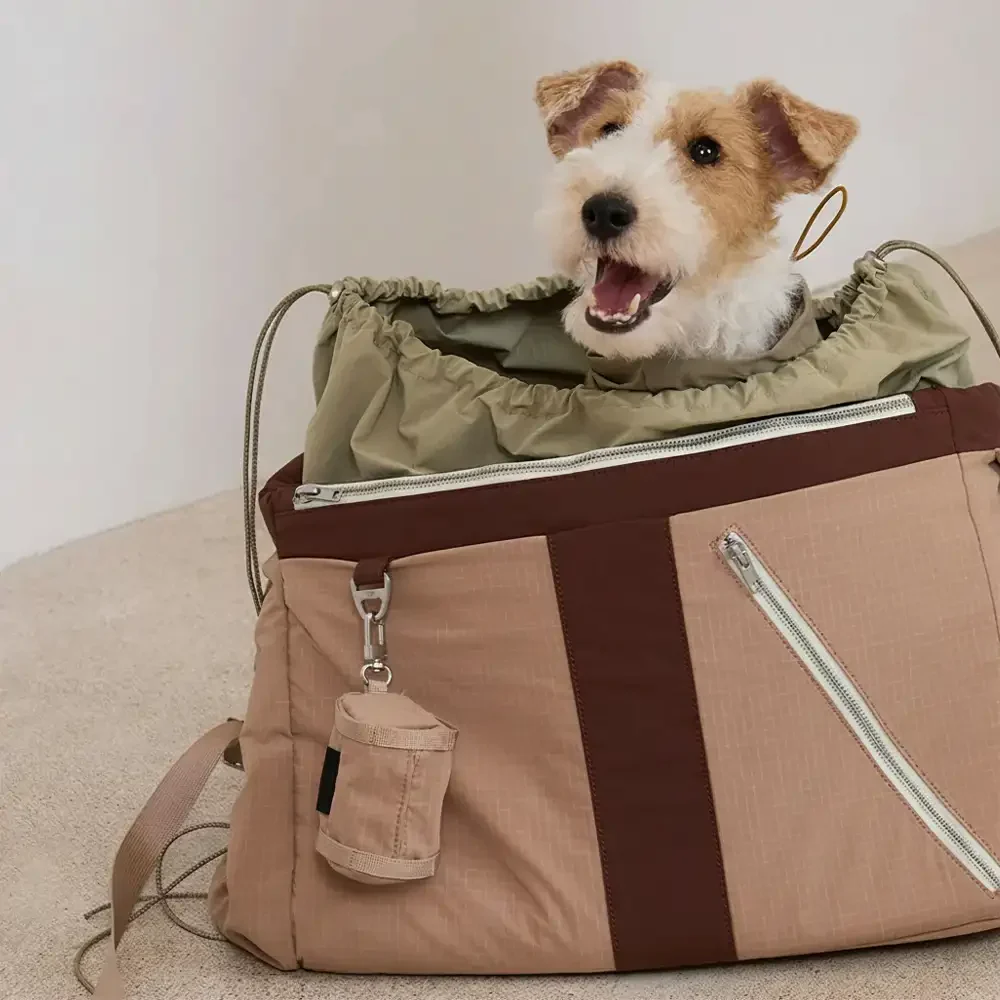 Sac de transport pour animaux de compagnie vintage, léger, étanche, de grande capacité pour les voyages. - Image 4