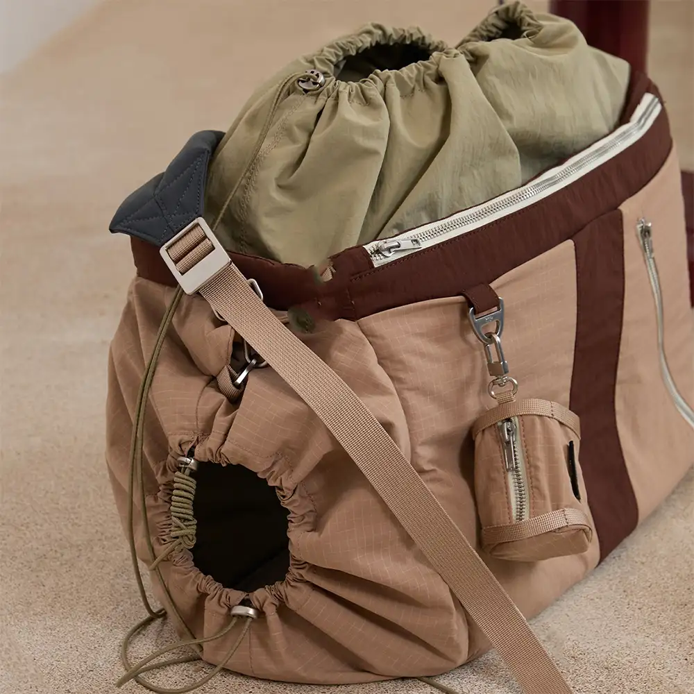 Sac de transport pour animaux de compagnie vintage, léger, étanche, de grande capacité pour les voyages. - Image 7