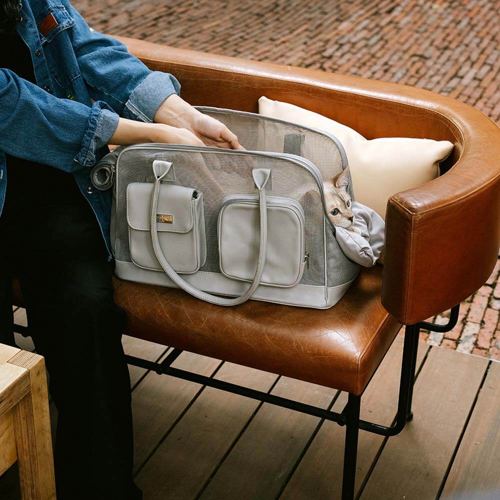 Sac de transport pour animaux léger et respirant en maille - Urban Ease - Image 11