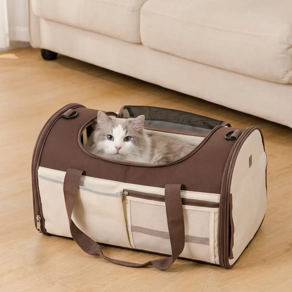 Sac de transport pour animaux, multifonction, à bandoulière, respirant, pour le voyage et le vétérinaire. - Image 2