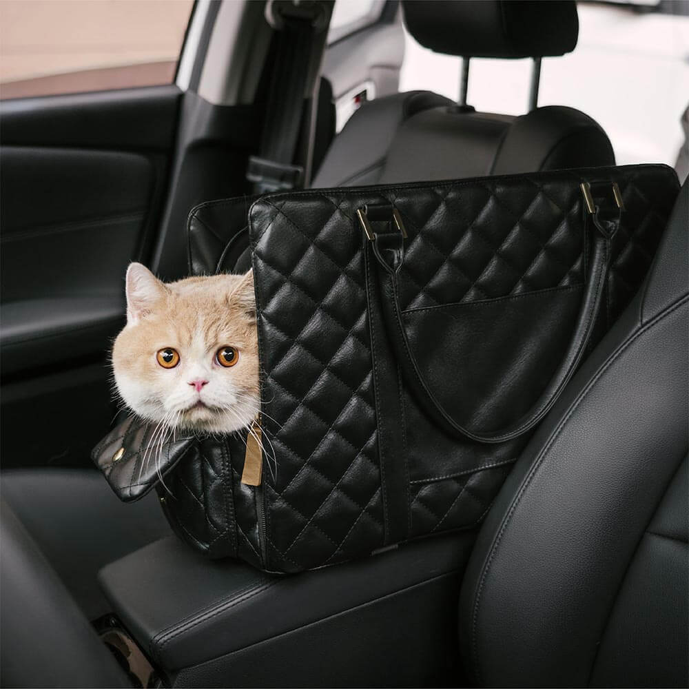 Sac de voyage pour chat partagé grand stylé multifonction - Queue errante - Image 3