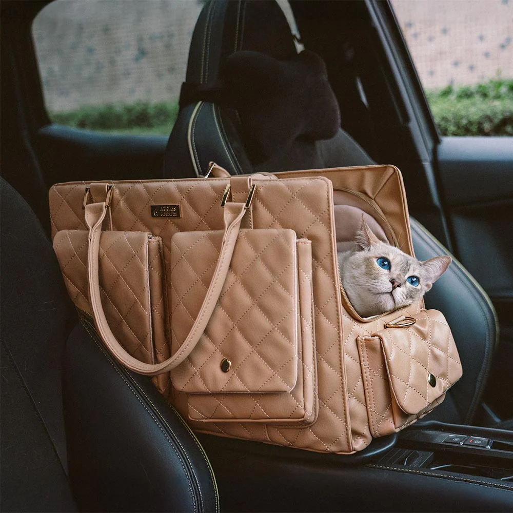 Sac de voyage pour chat partagé grand stylé multifonction - Queue errante - Image 7