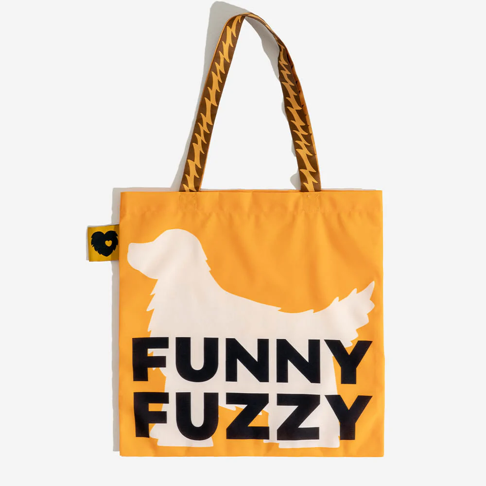 Sac fourre-tout pliable en toile recyclée FUNNYFUZZY - Queues Frétillantes - Image 2