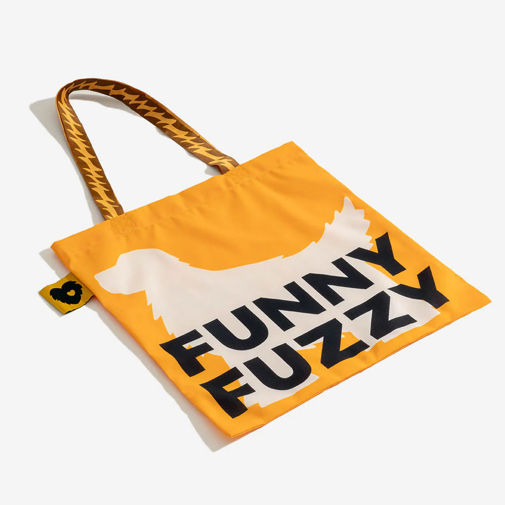 Sac fourre-tout pliable en toile recyclée FUNNYFUZZY - Queues Frétillantes - Image 4