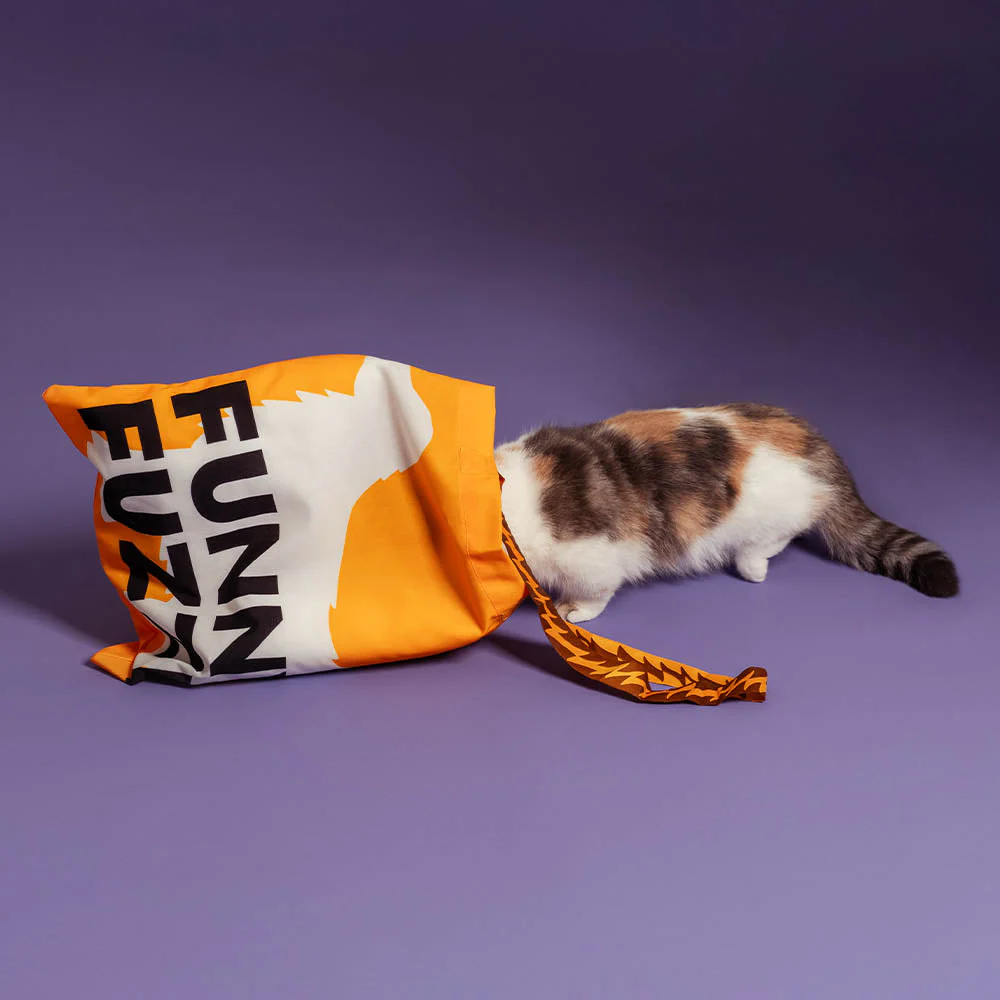 Sac fourre-tout pliable en toile recyclée FUNNYFUZZY - Queues Frétillantes - Image 7