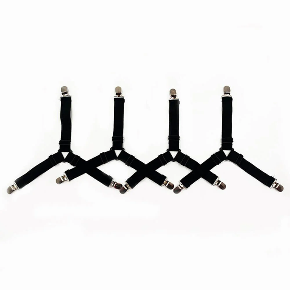 Sangles de drap élastiques antidérapantes ajustables avec clips métalliques - Image 11