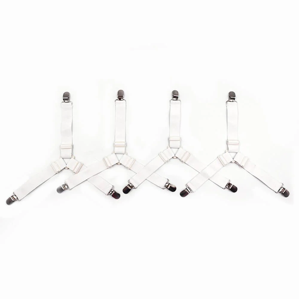 Sangles de drap élastiques antidérapantes ajustables avec clips métalliques - Image 12