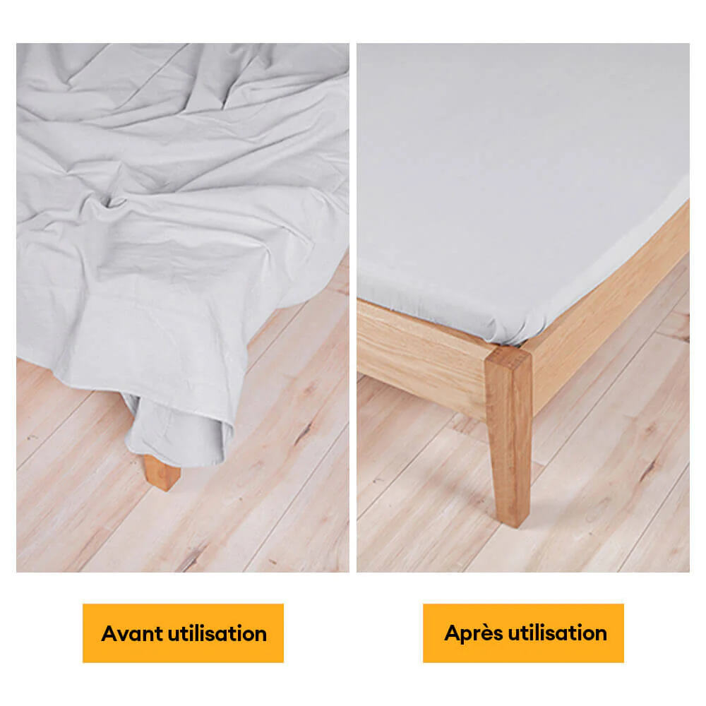 Sangles de drap élastiques antidérapantes ajustables avec clips métalliques - Image 3
