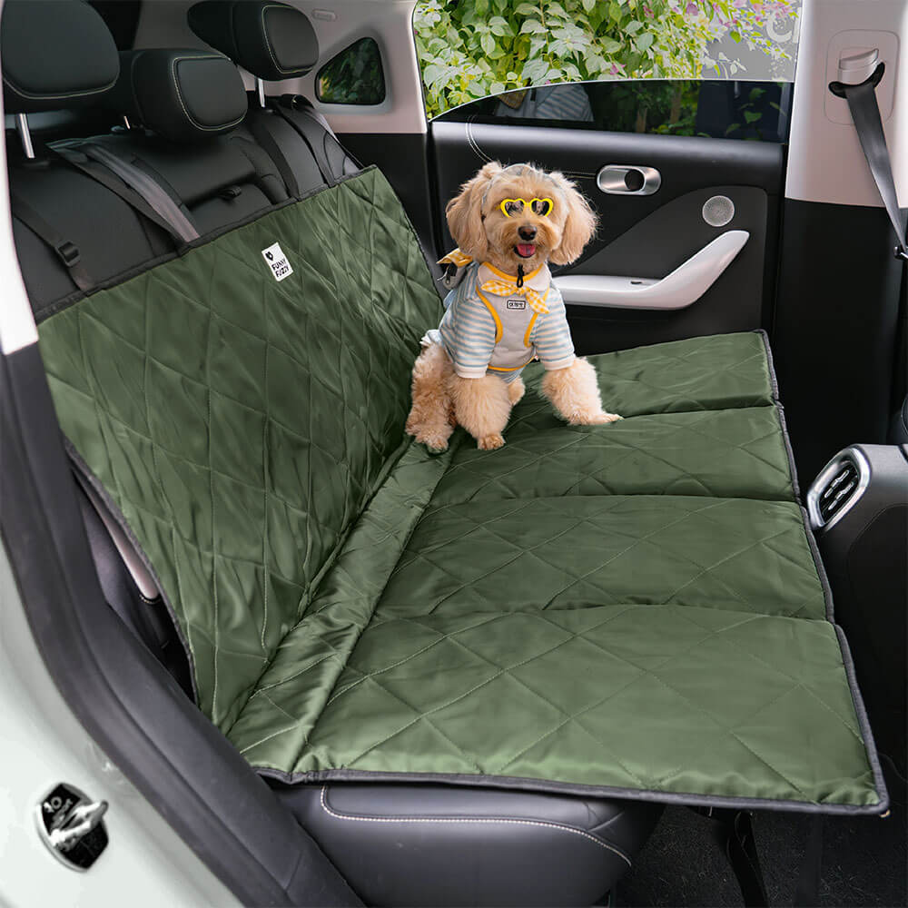 Siège arrière de voiture imperméable et pliable pour chien - Image 2