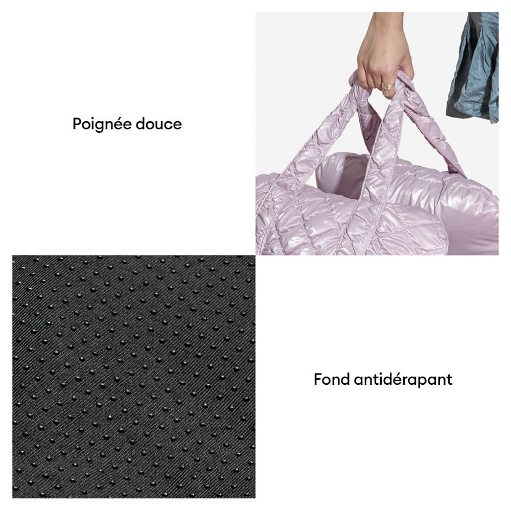 Siège auto pour chien en velours matelassé Luxe Nuage - Image 10