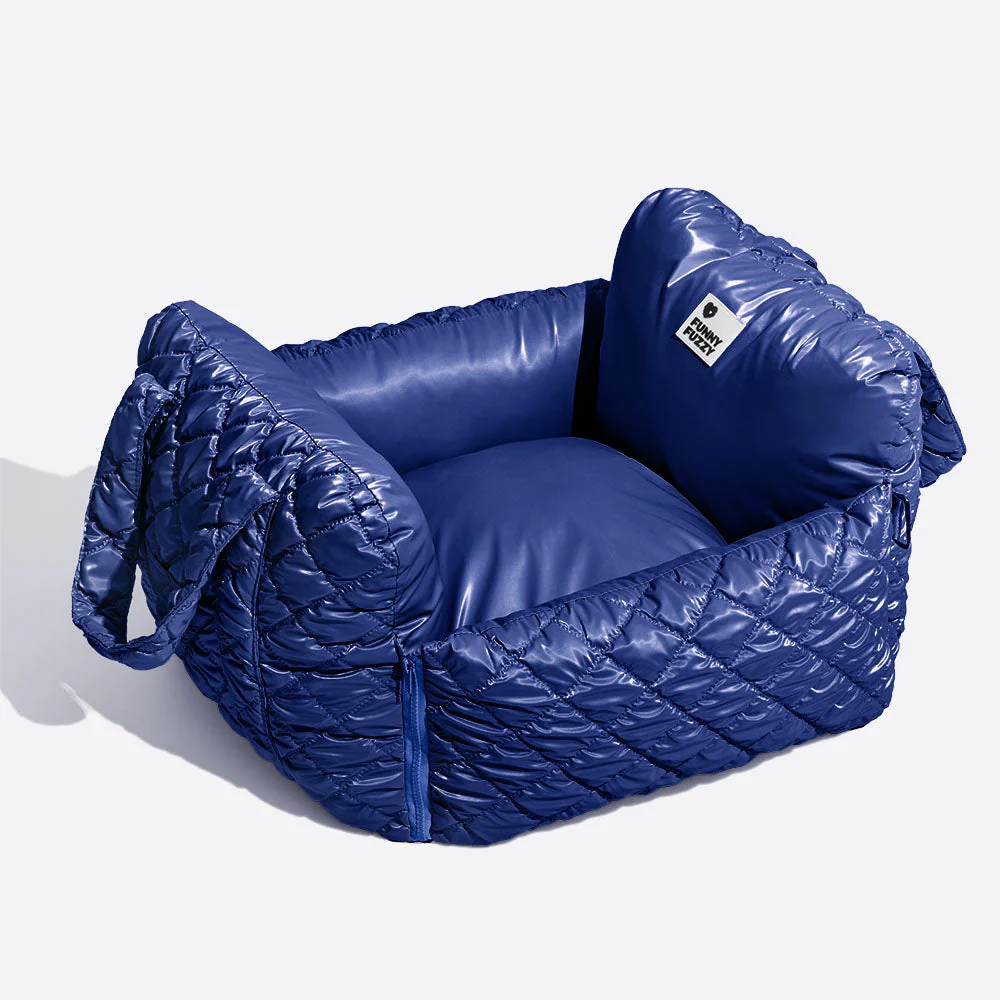 Siège auto pour chien en velours matelassé Luxe Nuage - Image 13