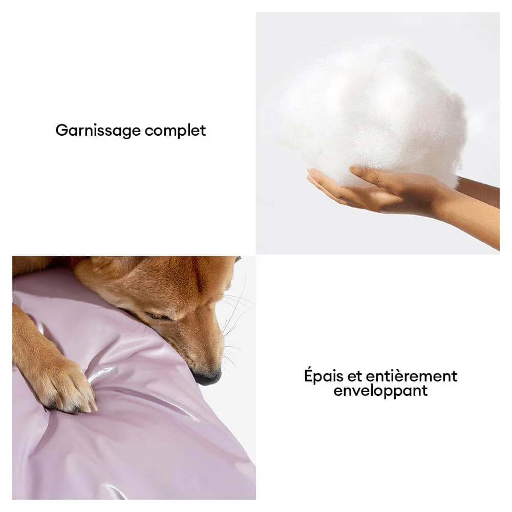 Siège auto pour chien en velours matelassé Luxe Nuage - Image 5