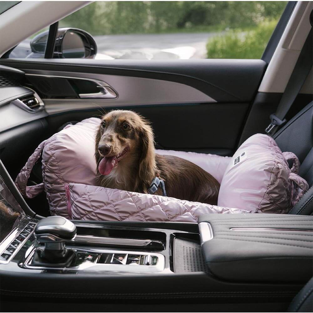 Siège auto pour chien en velours matelassé Luxe Nuage - Image 6