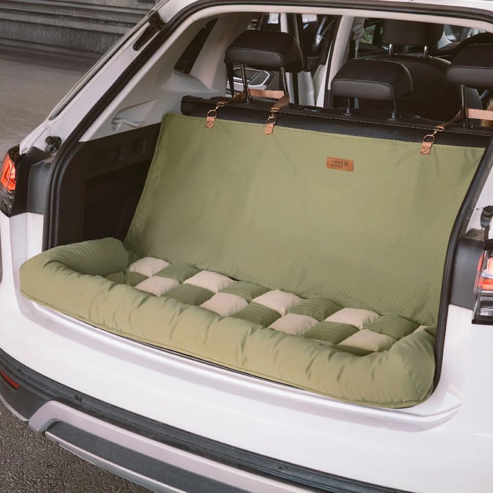 Siège Auto Sécurisé pour Chien Grande Taille avec Repose-Tête - Style Échiquier - Image 18