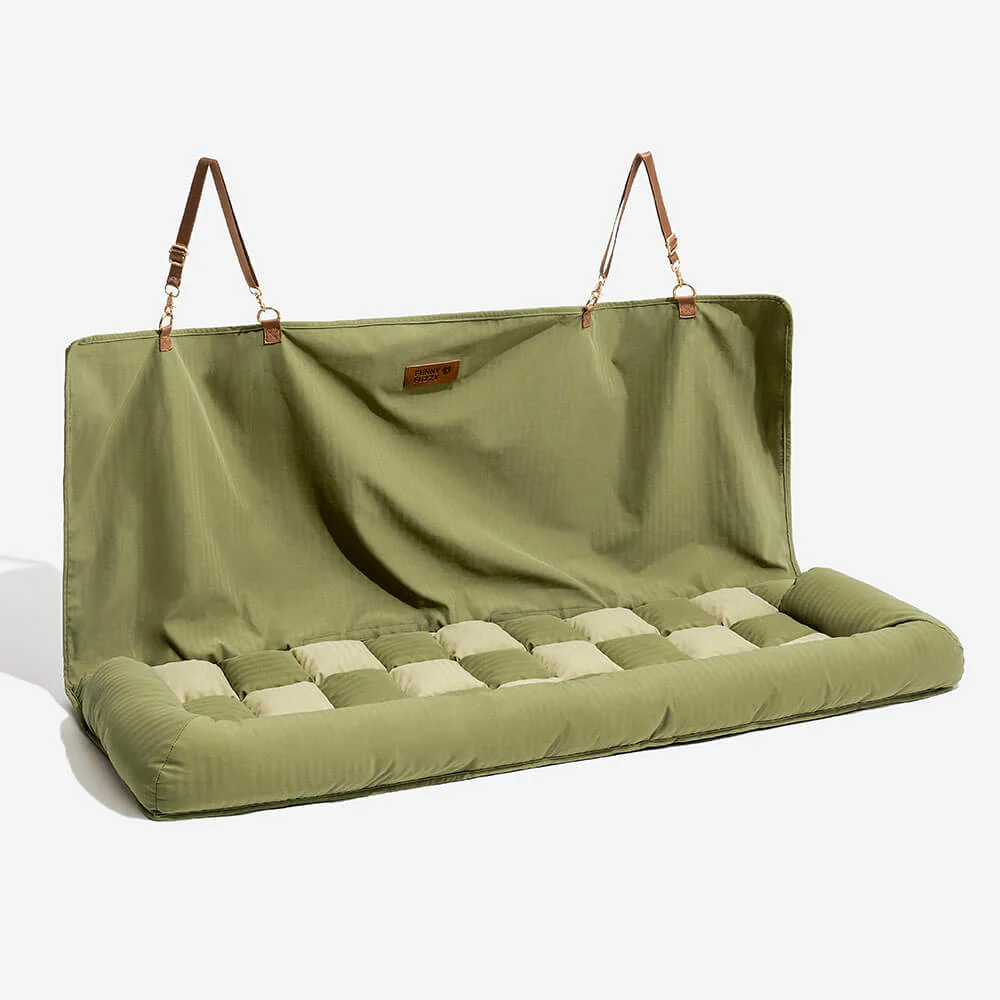 Siège Auto Sécurisé pour Chien Grande Taille avec Repose-Tête - Style Échiquier - Image 19