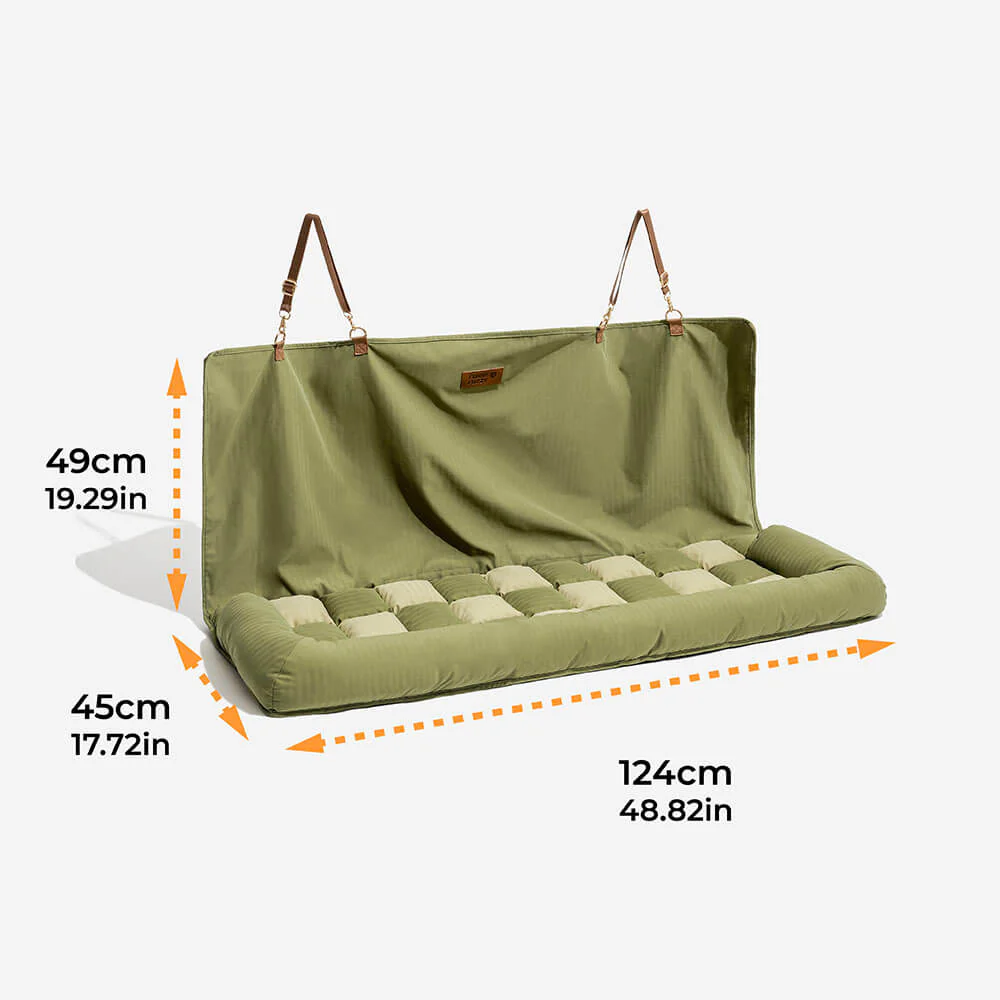 Siège Auto Sécurisé pour Chien Grande Taille avec Repose-Tête - Style Échiquier - Image 20