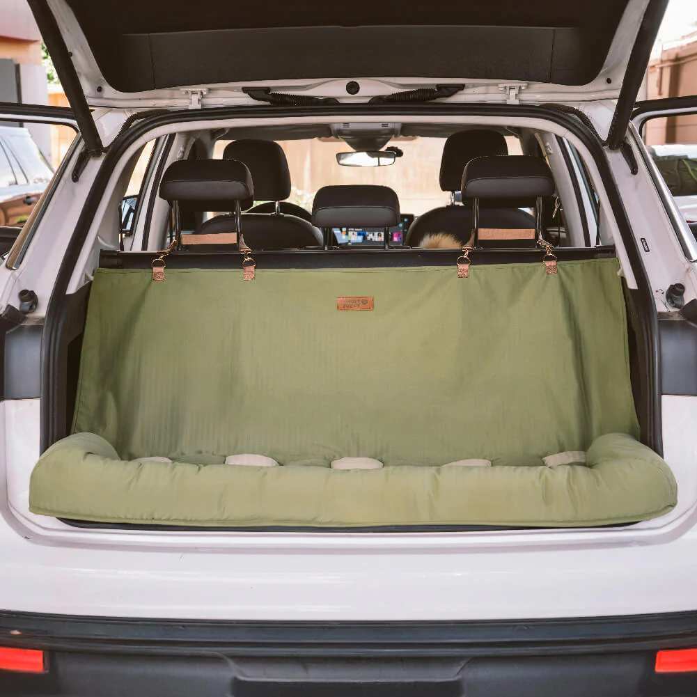 Siège Auto Sécurisé pour Chien Grande Taille avec Repose-Tête - Style Échiquier - Image 23