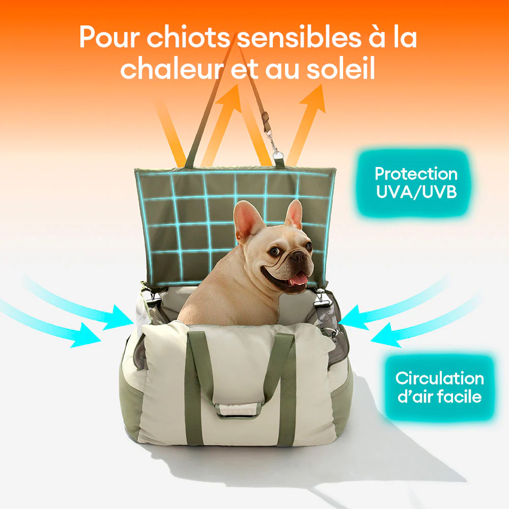 Siège d'auto pour chien imperméable et respirant - Pup Rover - Image 3