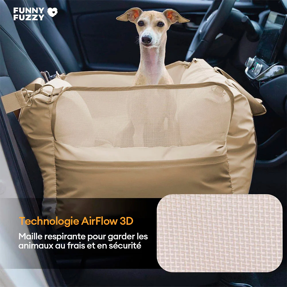 Siège d'auto pour chien imperméable et respirant - Pup Rover - Image 6