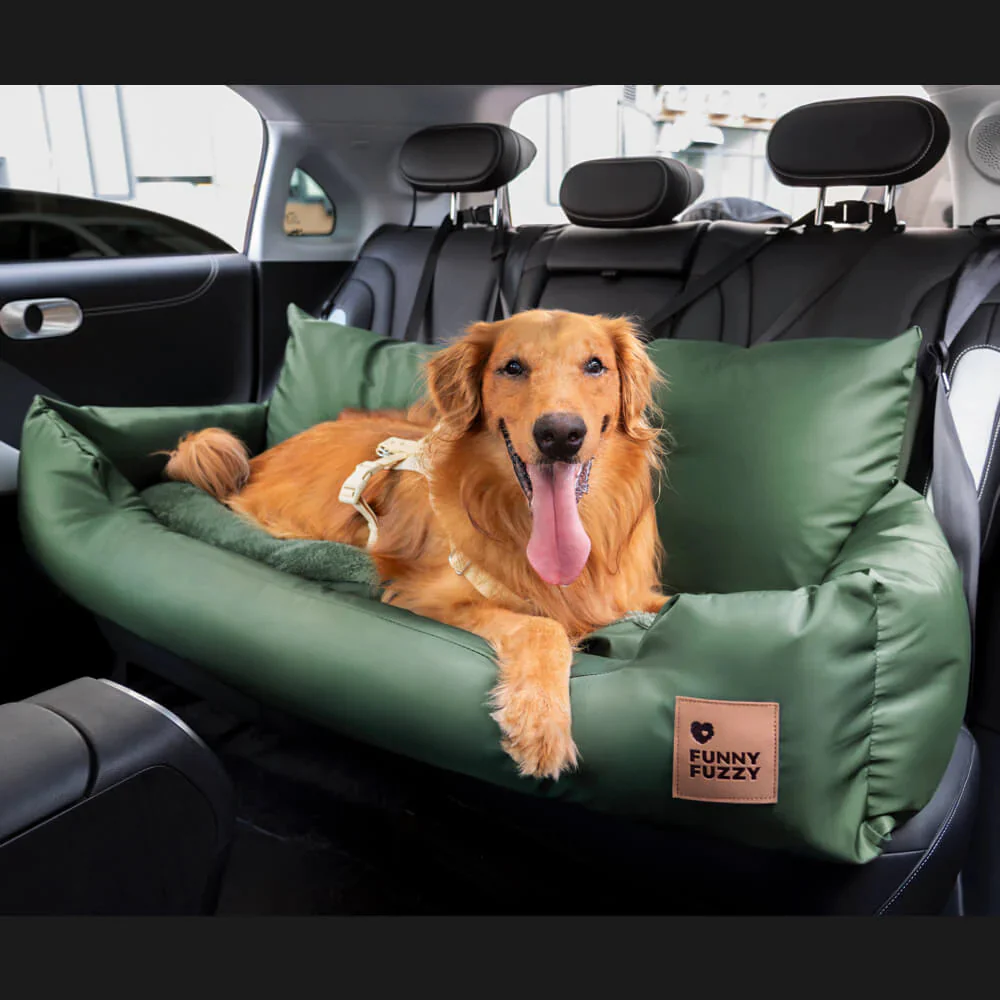 Siège Auto Imperméable et Sécurisé - Style Traversin pour Chiens Moyens et Grands - Image 18