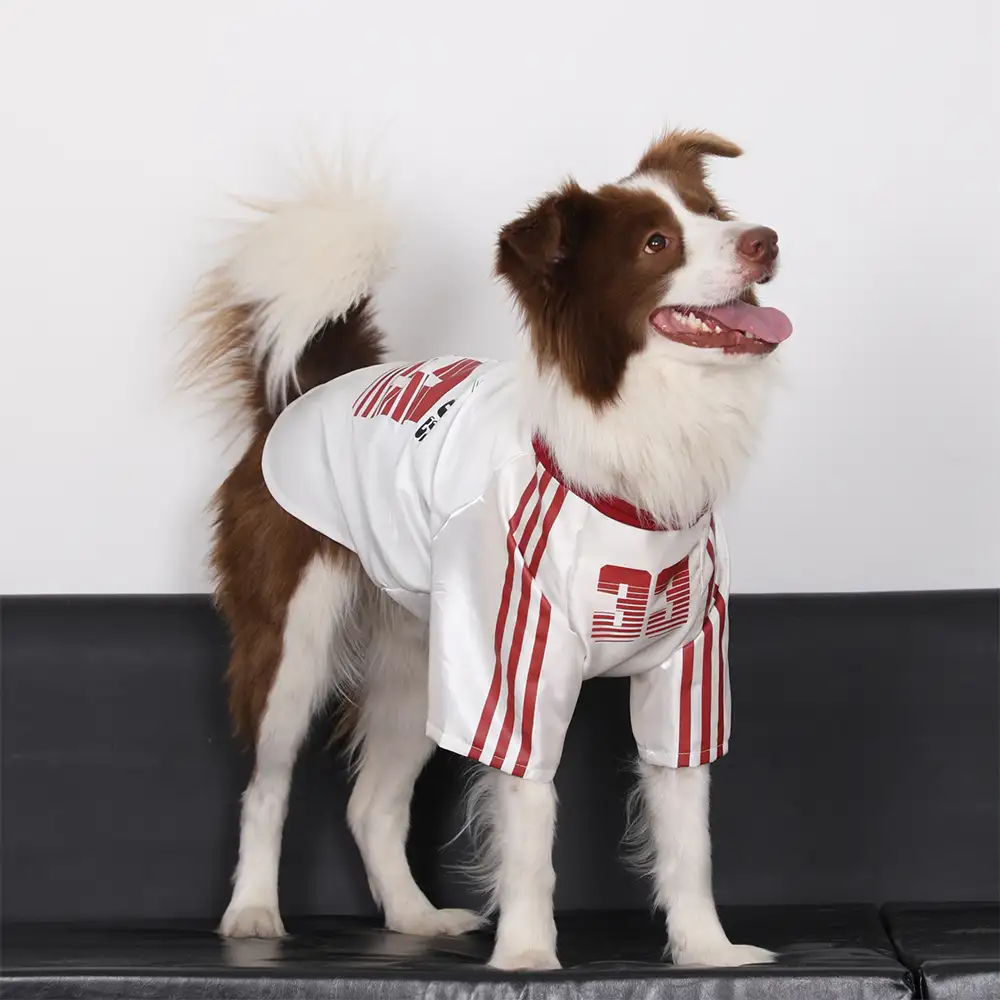 T-shirt pour chien rétro réfléchissant rayé pour toutes les races - Image 4