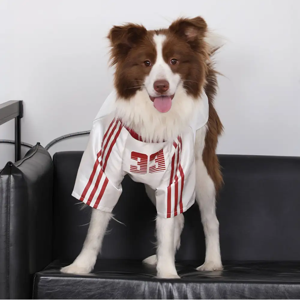 T-shirt pour chien rétro réfléchissant rayé pour toutes les races - Image 5