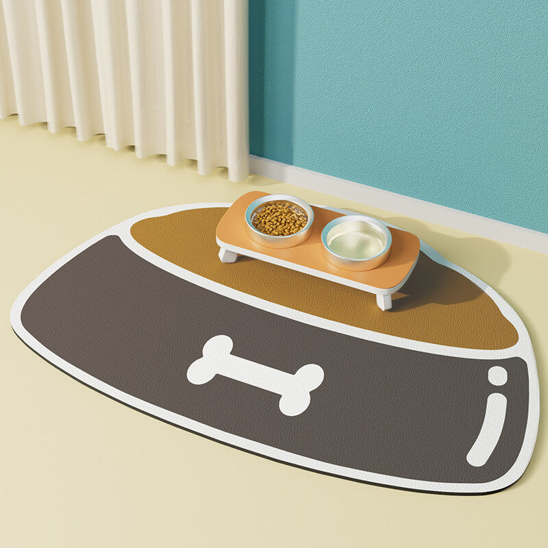 Tapis d'Alimentation pour Animaux Absorbant et Antidérapant à Séchage Rapide - Image 9