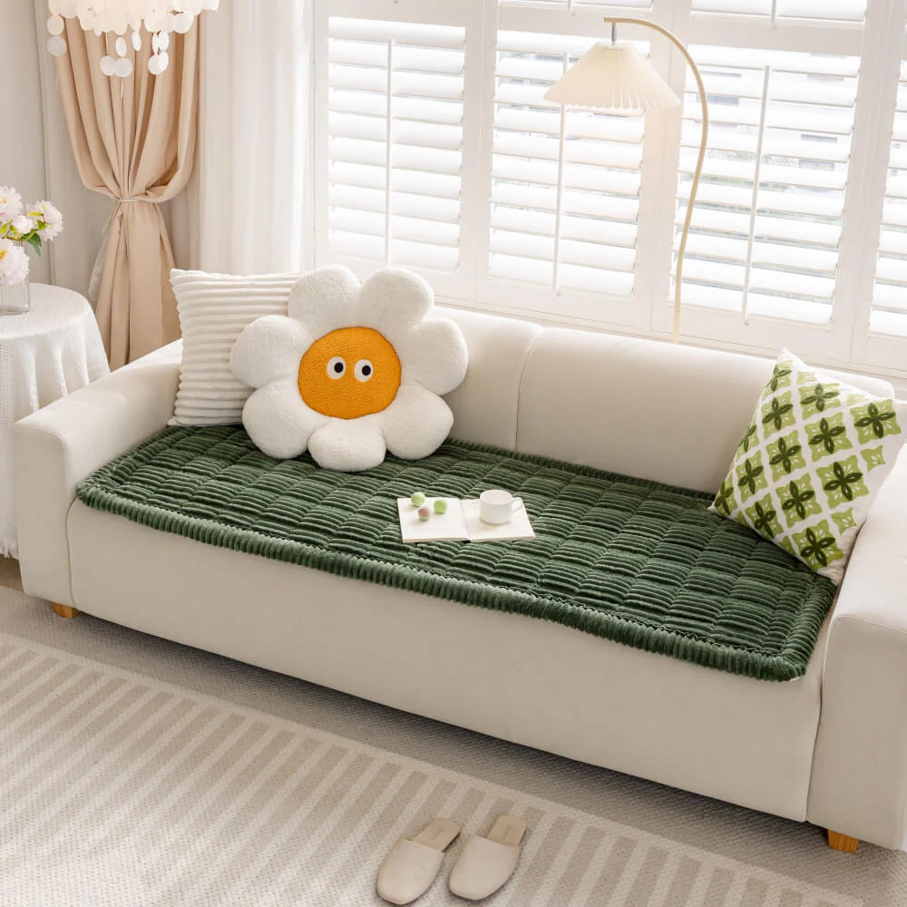 Tapis en flanelle douce et respirante pour animaux avec housse de canapé antidérapante - Image 21