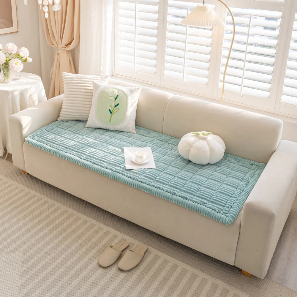 Tapis en flanelle douce et respirante pour animaux avec housse de canapé antidérapante - Image 23