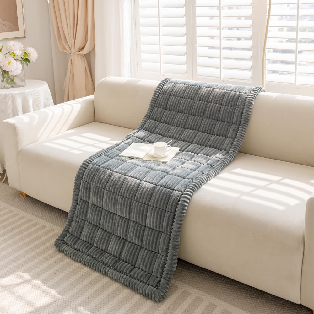 Tapis en flanelle douce et respirante pour animaux avec housse de canapé antidérapante - Image 25