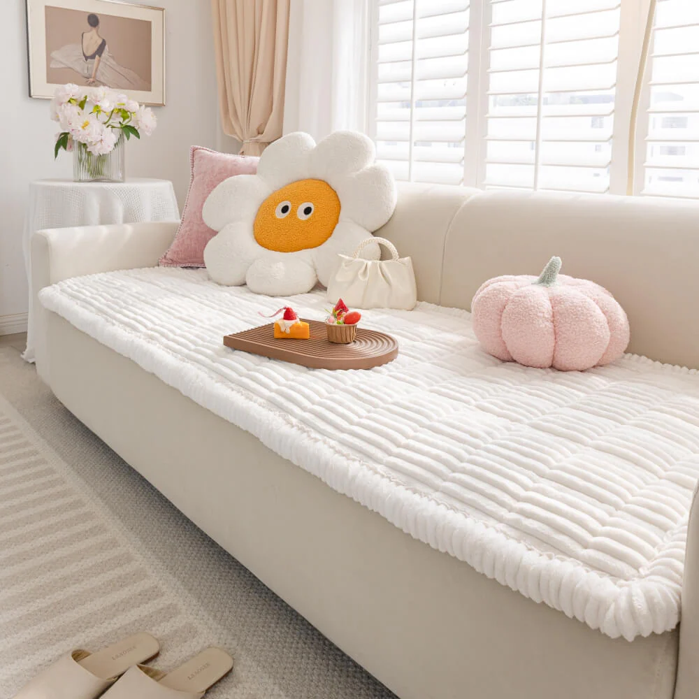 Tapis en flanelle douce et respirante pour animaux avec housse de canapé antidérapante - Image 30