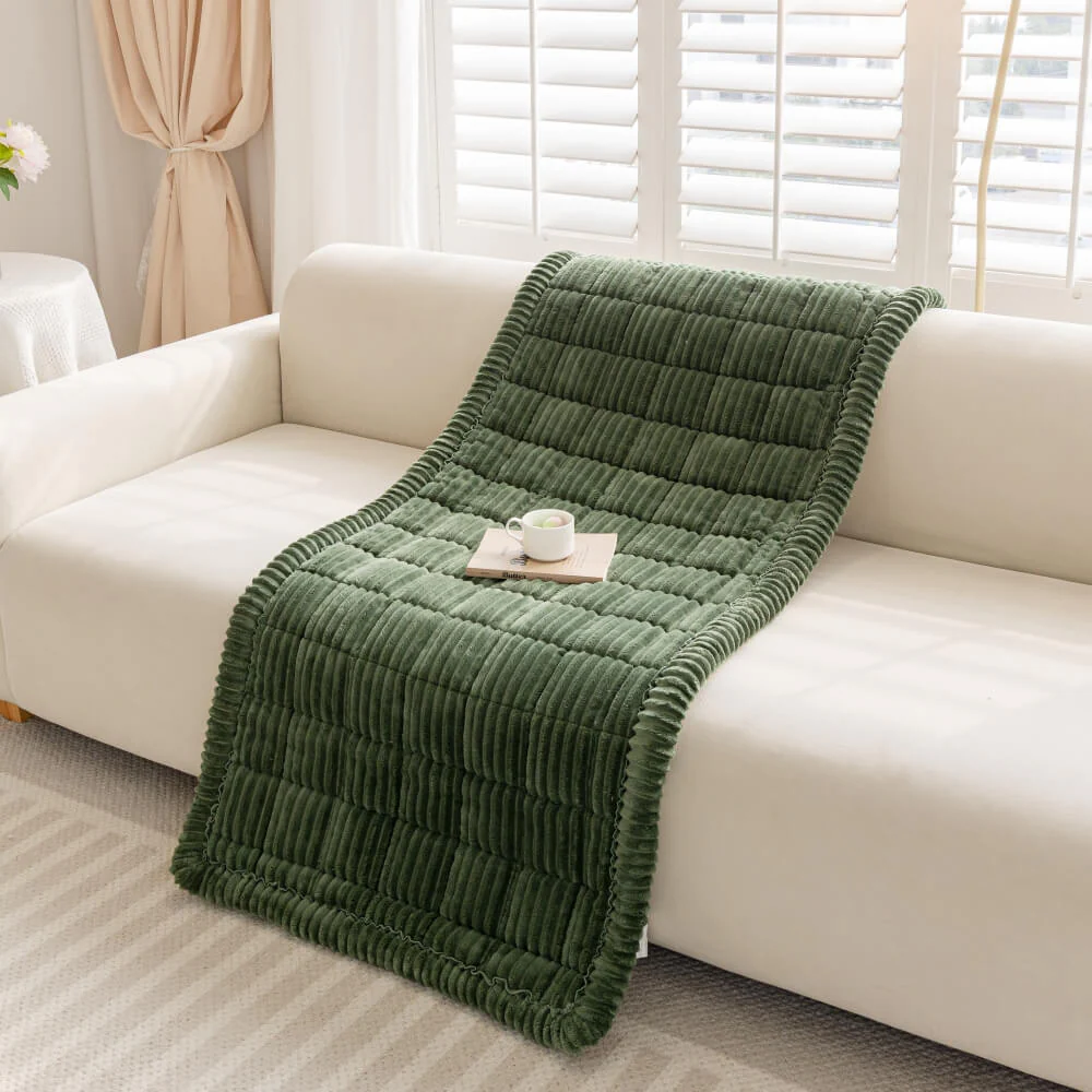 Tapis en flanelle douce et respirante pour animaux avec housse de canapé antidérapante - Image 31