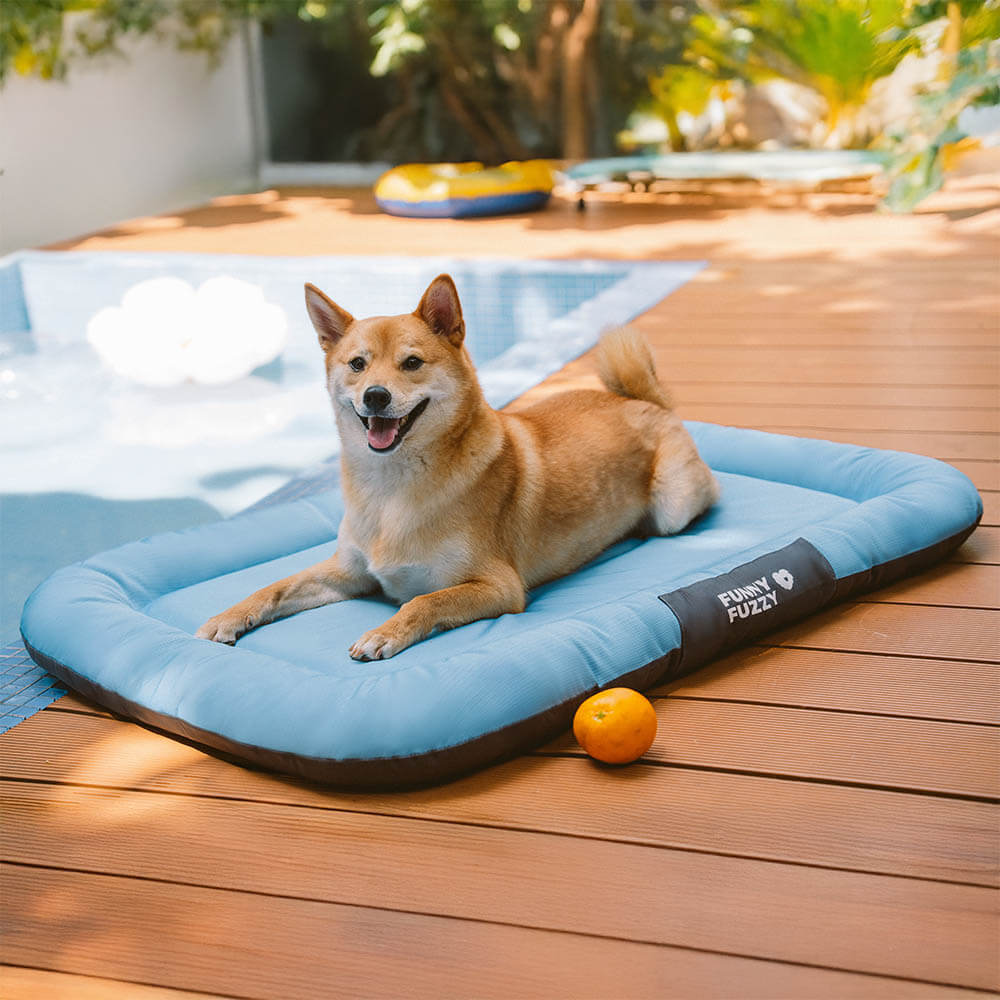 Tapis orthopédique imperméable et résistant aux rayures pour chien motif coloris block - Trek Lounge - Image 14