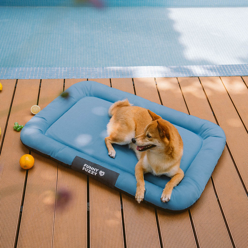 Tapis orthopédique imperméable et résistant aux rayures pour chien motif coloris block - Trek Lounge - Image 15