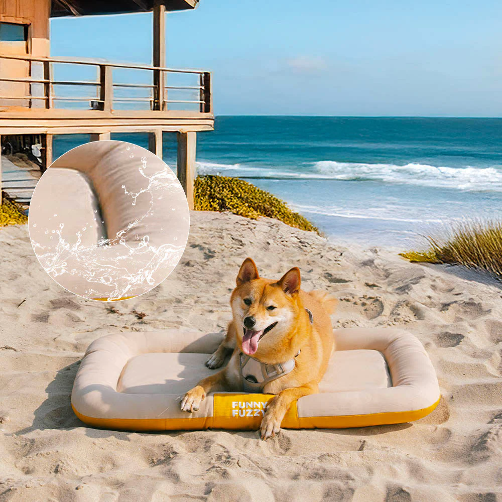 Tapis orthopédique imperméable et résistant aux rayures pour chien motif coloris block - Trek Lounge - Image 23
