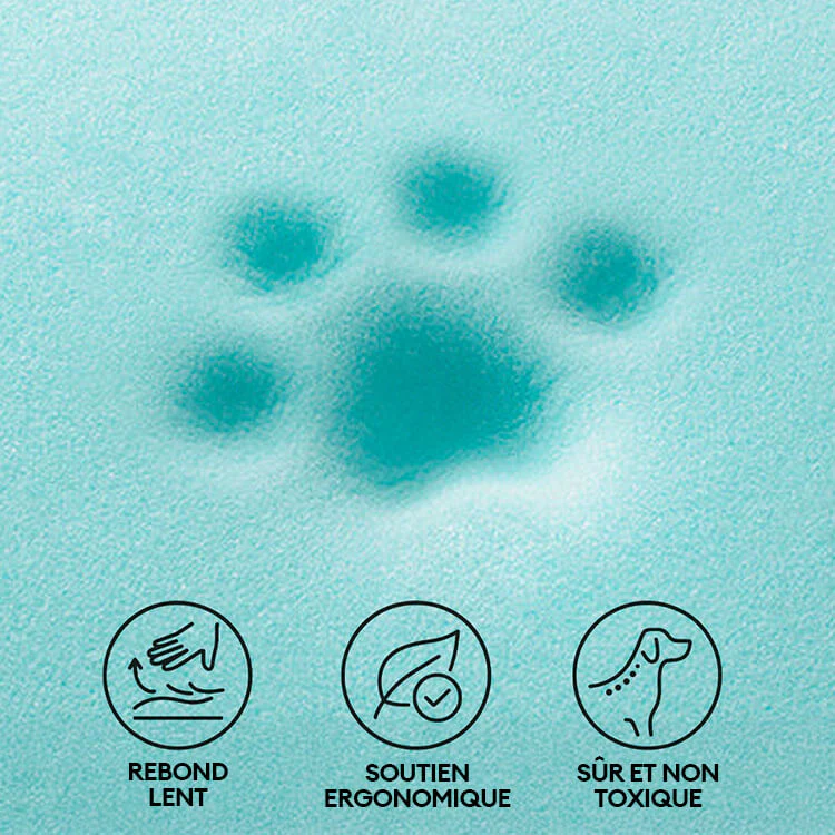Tapis orthopédique imperméable et résistant aux rayures pour chien motif coloris block - Trek Lounge - Image 5