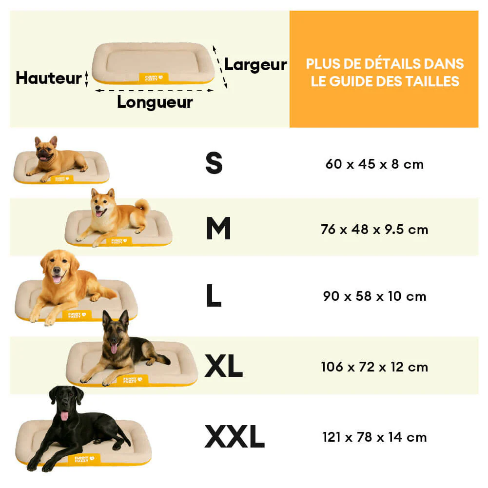 Tapis orthopédique imperméable et résistant aux rayures pour chien motif coloris block - Trek Lounge - Image 9