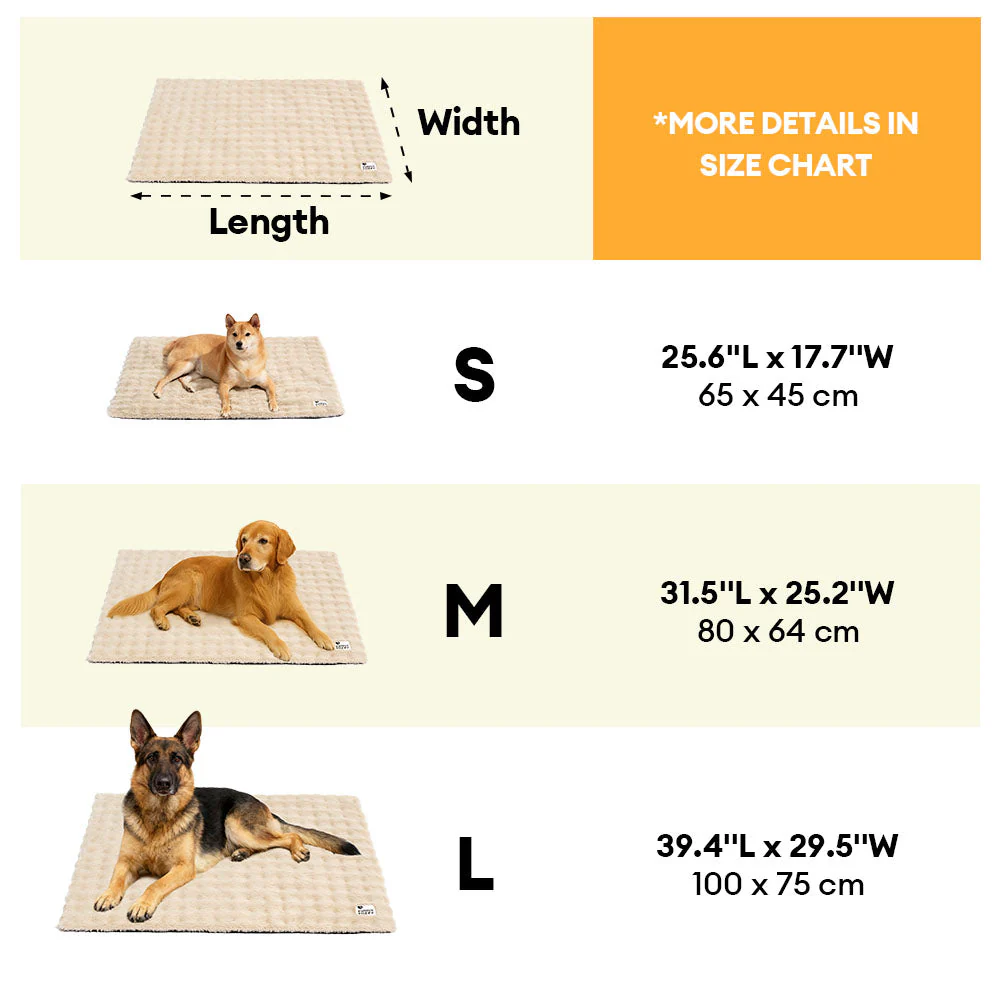 Tapis pour animaux de compagnie en peluche chaude, lavable et portable - ThermoPad - Image 10
