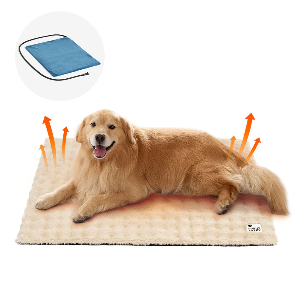 Tapis pour animaux de compagnie en peluche chaude, lavable et portable - ThermoPad - Image 14