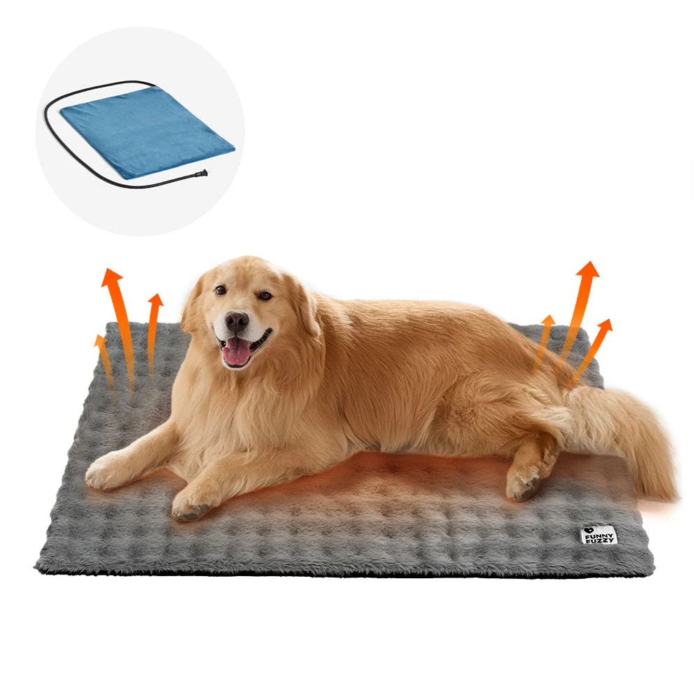 Tapis pour animaux de compagnie en peluche chaude, lavable et portable - ThermoPad - Image 15