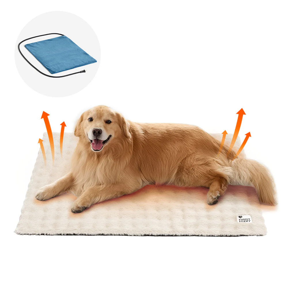 Tapis pour animaux de compagnie en peluche chaude, lavable et portable - ThermoPad - Image 16